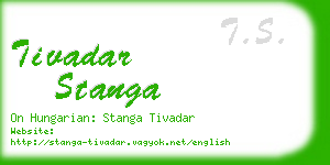 tivadar stanga business card